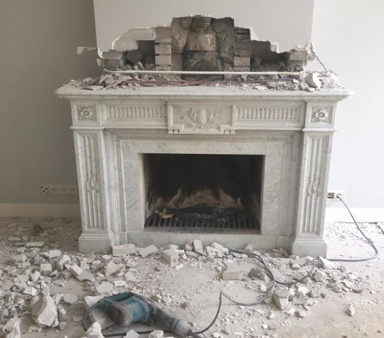 Renovatie haard